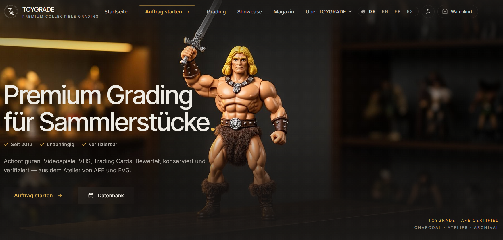 Toygrade – Startseite der Plattform für Collectible Grading